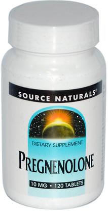 Source Naturals, Pregnenolone, 10 mg, 120 Tablets ,المكملات الغذائية، بريغنينولون