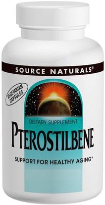 Source Naturals, Pterostilbene, 50 mg, 120 Capsules ,المكملات الغذائية، بتيروستيلبين