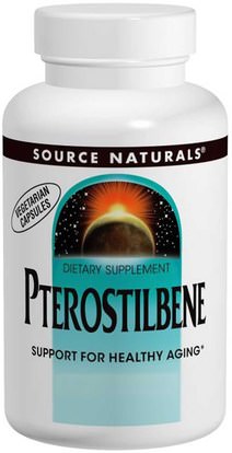 Source Naturals, Pterostilbene, 50 mg, 60 Capsules ,المكملات الغذائية، بتيروستيلبين