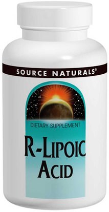 Source Naturals, R-Lipoic Acid, 50 mg, 60 Tablets ,المكملات الغذائية، مضادات الأكسدة، حمض الليبويك ألفا، حمض الليبويك r
