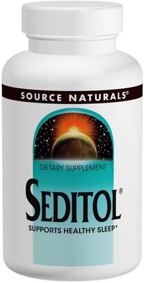 Source Naturals, Seditol, 365 mg, 30 Capsules ,والمكملات الغذائية، والنوم
