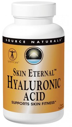 Source Naturals, Skin Eternal, Hyaluronic Acid, 50 mg, 120 Tablets ,الصحة، العظام، هشاشة العظام، الكولاجين، نساء، الجمال