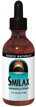 Source Naturals, Smilax, 2 fl oz (59.14 ml) ,الأعشاب، سارساباريلا استخراج سميلاكس