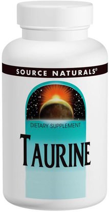 Source Naturals, Taurine Powder, 3.53 oz (100 g) ,المكملات الغذائية، والأحماض الأمينية، التورين