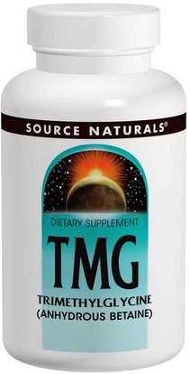 Source Naturals, TMG, Trimethylglycine, 750 mg, 240 Tablets ,المكملات الغذائية، تمغ (البيتين اللامائية)