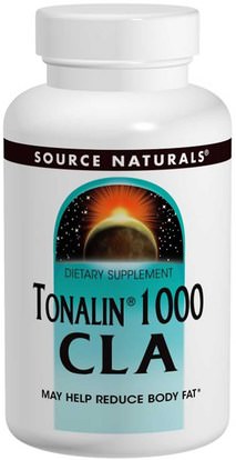Source Naturals, Tonalin 1000 CLA, 120 Softgels ,وفقدان الوزن، والنظام الغذائي، كلا (مترافق حمض اللينوليك)