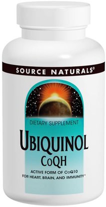Source Naturals, Ubiquinol CoQH, 100 mg, 90 Softgels ,المكملات الغذائية، مضادات الأكسدة، أوبيكينول خ