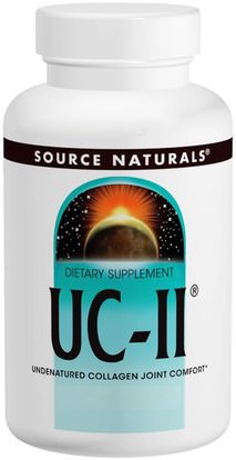 Source Naturals, UC-II, 40 mg, 120 Capsules ,الصحة، العظام، هشاشة العظام، نوع الكولاجين إي