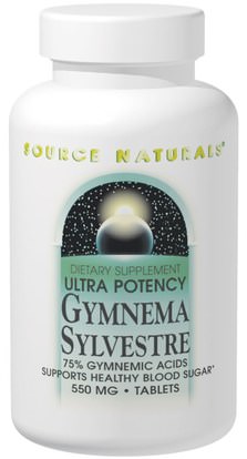 Source Naturals, Ultra Potency Gymnema Sylvestre, 550 mg, 120 Tablets ,الأعشاب، الجمنازيوم