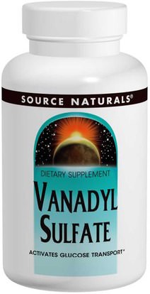 Source Naturals, Vanadyl Sulfate, 10 mg, 100 Tablets ,المكملات الغذائية، فاناديوم كبريتات الفاناديوم