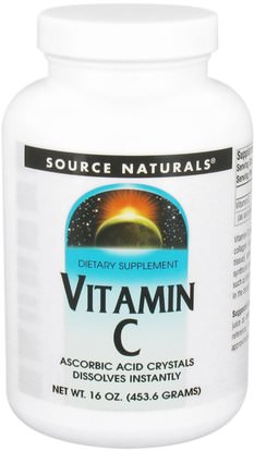 Source Naturals, Vitamin C, 16 oz (453.6 g) ,الفيتامينات، فيتامين ج