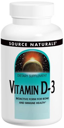 Source Naturals, Vitamin D-3, 2,000 IU, 200 Softgels ,الفيتامينات، فيتامين d3