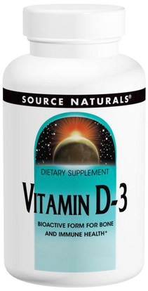 Source Naturals, Vitamin D-3, 5,000 IU, 240 Capsules ,الفيتامينات، فيتامين d3