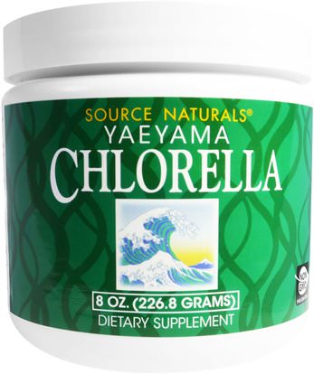 Source Naturals, Yaeyama Chlorella, 8 oz (226.8 g) ,المكملات الغذائية، سوبرفوودس، كلوريلا ياياما، مسحوق كلوريلا