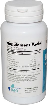 Herb-sa Dr. Mercola, Spiru-Blue, with Antioxidant Coating, 120 Tablets