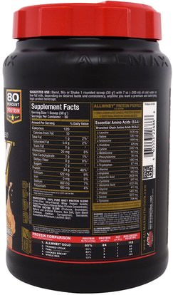 رياضات ALLMAX Nutrition, AllWhey Gold, 100% Whey Protein, Salted Caramel Popcorn, 2 lbs (907 g)