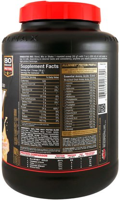 رياضات ALLMAX Nutrition, AllWhey Gold, 100% Whey Protein + Premium Whey Protein Isolate, Birthday Cake, 2 lbs (907 g)