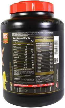 رياضات ALLMAX Nutrition, Isoflex, 100% Ultra-Pure Whey Protein Isolate (WPI Ion-Charged Particle Filtration), Banana, 5 lbs (2.27 kg)