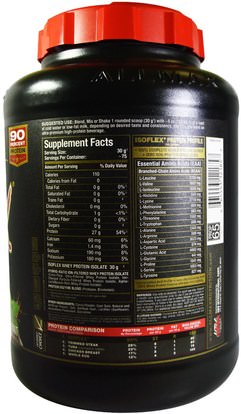 رياضات ALLMAX Nutrition, Isoflex, 100% Ultra-Pure Whey Protein Isolate (WPI Ion-Charged Particle Filtration), Chocolate Mint, 5 lbs (2.27 kg)