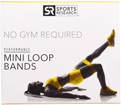 الرياضة، المنزل، تجريب / اللياقة البدنية والعتاد Sports Research, Mini Loop Bands, 4 Loop Bands