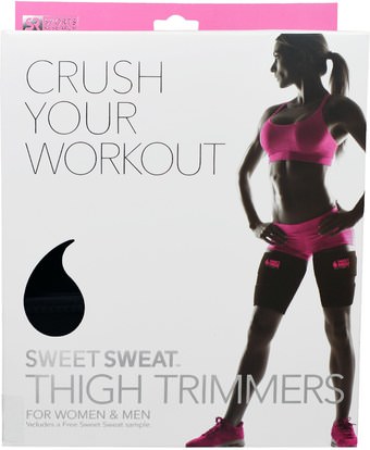 الرياضة، المنزل، تجريب / اللياقة البدنية والعتاد Sports Research, Sweet Sweat Thigh Trimmers, Pink, 1 Pair