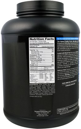 والرياضة، والعضلات Dymatize Nutrition, Elite 100% Whey Protein Powder, Snickerdoodle, 5 lbs (2.27 oz)