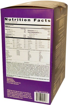 والرياضة، والعضلات، يهز البروتين EAS, MyoPlex, Original, Shake Mix, Strawberry Cream, 20 Packets, 2.7 oz (78 g) Each