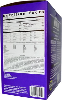 والرياضة، والعضلات، يهز البروتين EAS, Myoplex, Original Shake Mix, Chocolate Cream, 20 Packets, 2.7 oz (78 g) Each
