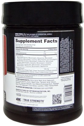رياضات Optimum Nutrition, Essential Amino Energy, Fruit Fusion, 1.29 lbs (585 g)