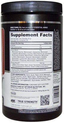 رياضات Optimum Nutrition, Essential Amino Energy, Fruit Fusion, 9.5 oz (270 g)