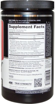 رياضات Optimum Nutrition, Essential Amino Energy, Watermelon, 9.5 oz (270 g)