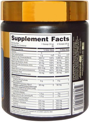 رياضات Optimum Nutrition, Gold Standard, Pre-Workout, Blueberry Lemonade, 10.58 oz (300 g)