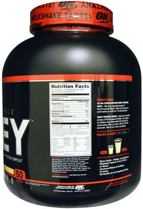 رياضات Optimum Nutrition, Performance Whey, Vanilla Shake, 4.19 lbs (1.9 kg)