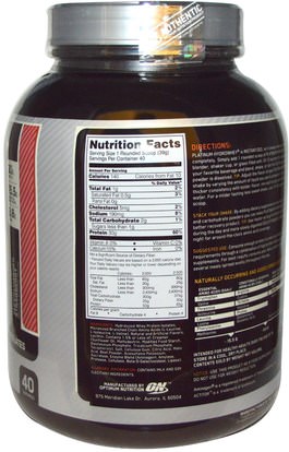 رياضات Optimum Nutrition, Platinum Hydro Whey, Supercharged Strawberry, 3.5 lbs (1,59 kg)