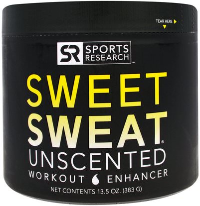 Sports Research, Sweet Sweat Workout Enhancer, Unscented, 13.5 oz (383 g) ,والرياضة، تجريب