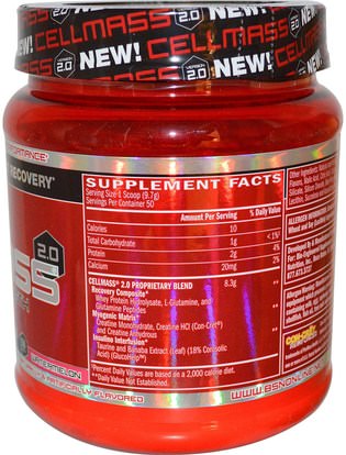 والرياضة، والرياضة، والعضلات BSN, Cellmass 2.0, Concentrated Post Workout Recovery, Watermelon, 1.06 lbs (485 g)