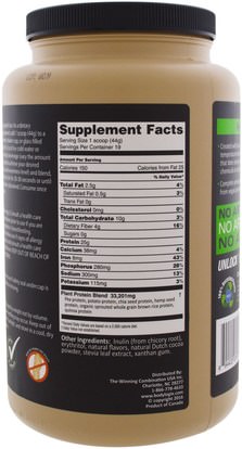 والرياضة، والمكملات الغذائية، والبروتين Bodylogix, Vegan Protein Powder, Natural Dark Chocolate, 30 oz (840 g)
