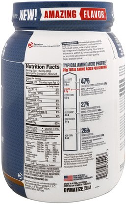والرياضة، والمكملات الغذائية، بروتين مصل اللبن Dymatize Nutrition, ISO 100 Hydrolyzed, 100% Whey Protein Isolate, Peanut Butter, 25.6 oz (725 g)