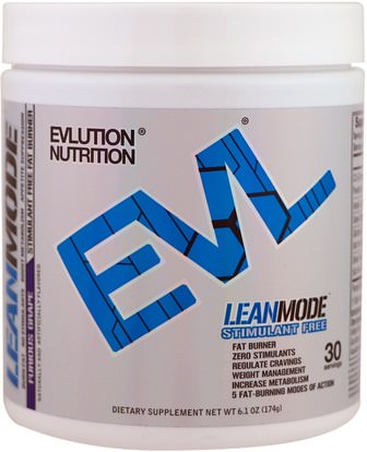 والرياضة، وفقدان الوزن، والنظام الغذائي، وحرق الدهون EVLution Nutrition, LeanMode, Furious Grape, 6.1 oz (174 g)