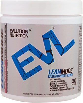 والرياضة، وفقدان الوزن، والنظام الغذائي، وحرق الدهون EVLution Nutrition, LeanMode, Pink Lemonade, 6.1 oz (174 g)