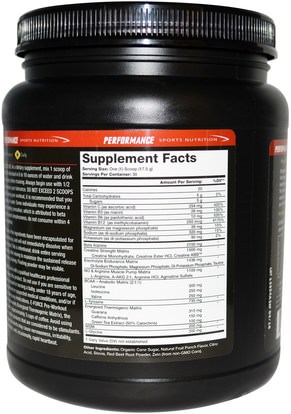 الرياضة، تجريب، العضلات Olympian Labs Inc., Performance Sports Nutrition, E- Force Pre-Workout, Fruit Punch Flavor, 525 g