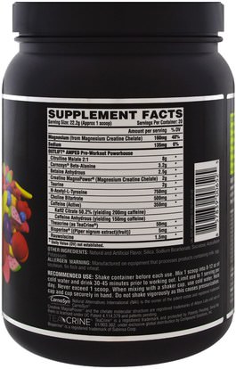 والرياضة، تجريب Nutrex Research Labs, Outlift Amped, Pre-Workout Powerhouse, Fruit Candy, 15.7 oz (444 g)