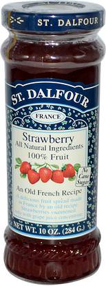 St. Dalfour, Strawberry, Deluxe Strawberry Spread, 10 oz (284 g) ,الطعام، المربيات، نشر، أثمر، سبرياد