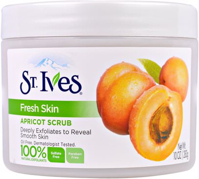 St. Ives, Fresh Skin, Apricot Scrub, 10 oz (283 g) ,الجمال، تقشير الوجه