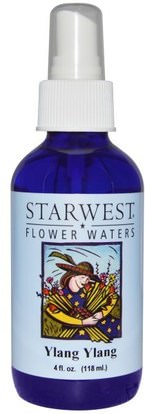 Starwest Botanicals, Flower Waters, Ylang Ylang, 4 fl oz (118 ml) ,حمام، الجمال، الزيوت العطرية الزيوت، الإيلنغ النفط