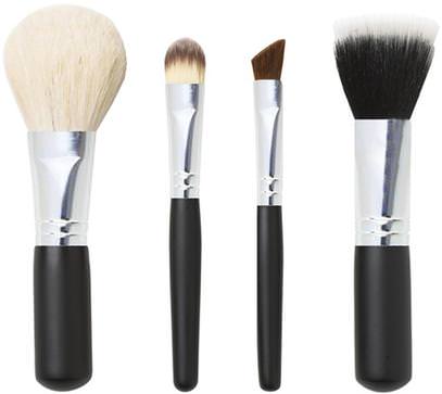 Studio Basics, Mineral Makeup Brush Set, 4 Piece Set ,حمام، الجمال، أدوات ماكياج، فرش الماكياج