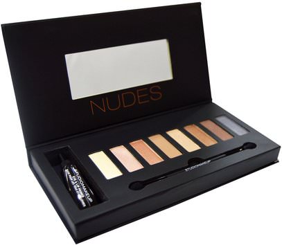 Studio Makeup, Nudes Eyeshadow Palette with Eye & Lip Primer, 0.32 oz (9.6 g) ,حمام، الجمال، ماكياج، ظلال العيون، توشوب عصا المخفي