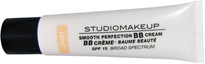 Studio Makeup, Smooth Perfection, BB Cream, Light, SPF 15, 1.0 fl oz (30 ml) ,الجمال، العناية بالوجه، سف العناية بالوجه، حمام، ماكياج، ماكياج السائل