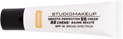 Studio Makeup, Smooth Perfection, BB Cream, Medium, SPF 15, 1.0 fl oz (30 ml) ,الجمال، العناية بالوجه، سف العناية بالوجه، حمام، ماكياج، ماكياج السائل