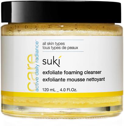 Suki Inc., Rescue, Exfoliate Foaming Cleanser, 4.0 fl oz (120 ml) ,الجمال، تقشير الوجه، العناية بالوجه، منظفات الوجه